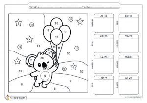 Sumas y restas combinadas con llevadas