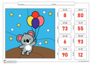 Sumas y restas combinadas con llevadas