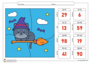 Sumas y restas combinadas sin llevadas