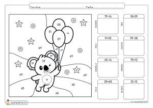 Sumas y restas combinadas sin llevadas