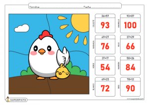 Sumas con llevadas hasta el 100