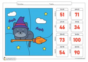 Sumas con llevadas hasta el 100