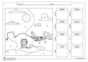 Sumas con llevadas hasta el 100