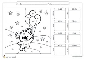 Sumas sin llevadas hasta el 100