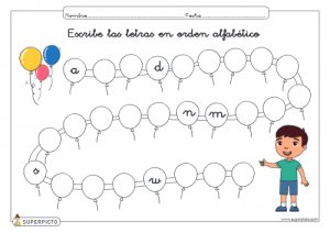 Completar abecedario (alterna minúscula)