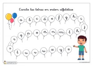 Completar abecedario (alterna minúscula)