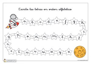 Completar abecedario (alterna minúscula)