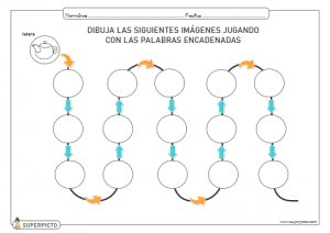 Dibujar las palabras encadenadas