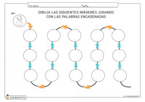Dibujar las palabras encadenadas