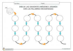 Dibujar las palabras encadenadas