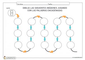 Dibujar las palabras encadenadas