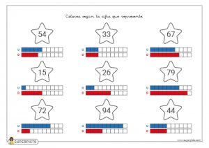 Valor posicional (unidades y decenas)