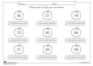 Valor posicional (unidades y decenas)