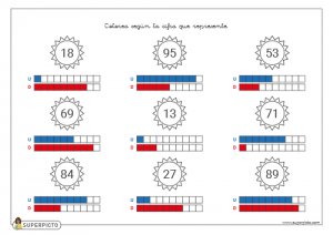 Valor posicional (unidades y decenas)