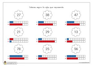 Valor posicional (unidades y decenas)