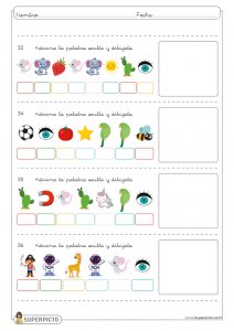 Adivinar las palabras ocultas (trisílabas)