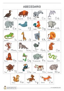 Abecedario (animales) recortables