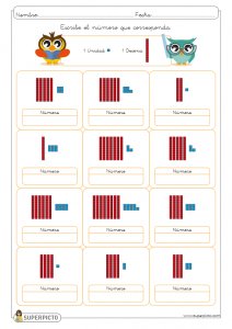 Valor posicional (unidad y decena)