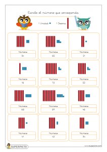 Valor posicional (unidad y decena)