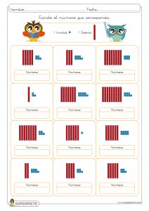 Valor posicional (unidad y decena)