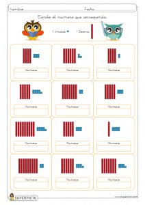 Valor posicional (unidad y decena)