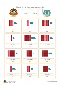 Valor posicional (unidad y decena)