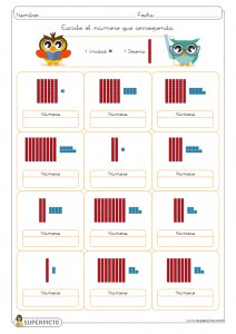 Valor posicional (unidad y decena)