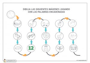 Dibujar las palabras encadenadas