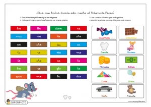 Elegir sílabas y asociar con imágenes