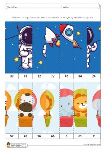 Ordenar de menor a mayor números menores de 100