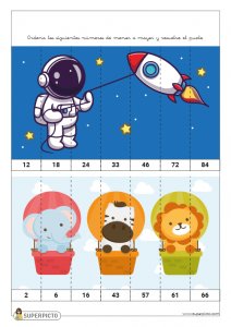 Ordenar de menor a mayor números menores de 100