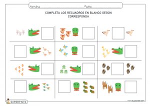 Completar los recuadros según corresponda (mayor, menor, igual)