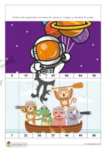 Ordenar de menor a mayor números menores de 100