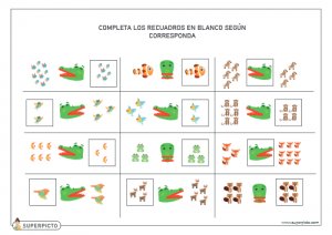 Completar los recuadros según corresponda (mayor, menor, igual)