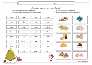 Elegir sílabas y asociar con imágenes