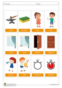 Juego de palabras de significado opuesto