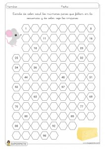 Secuencia de números pares e impares