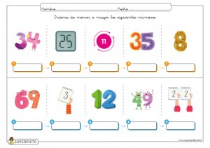 Ordenar de menor a mayor