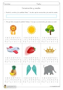 Consonantes y vocales