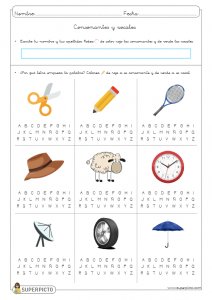 Consonantes y vocales