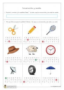 Consonantes y vocales