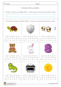 Consonantes y vocales