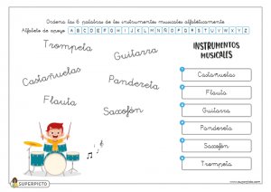 Ordenar alfabéticamente (con apoyo)