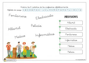 Ordenar alfabéticamente (con apoyo)