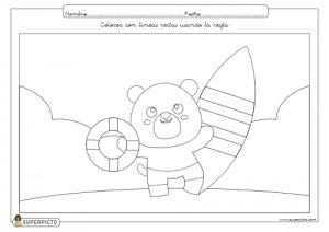 Colorear con líneas rectas usando la regla