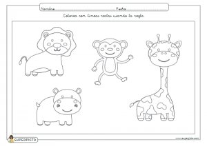 Colorear con líneas rectas usando la regla