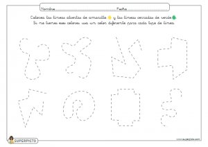 Colorear líneas abiertas y cerradas