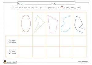 Marcar las líneas abiertas o cerradas