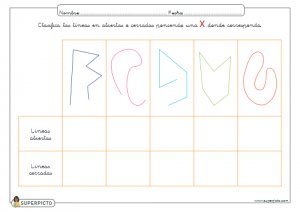 Marcar las líneas abiertas o cerradas