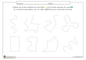 Colorear líneas abiertas y cerradas